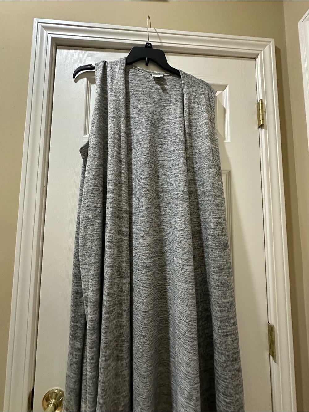 LuLaRoe Heather Gray Open Front Vest